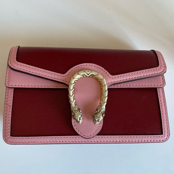 DIONYSUS GG SUPREME SUPER MINI BAG RED & PINK - Picture 15 of 17